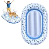 Hyran Hundepool-Schwimmring, Wasserspielzeug, Hundepool Große Hunde, Aufblasbares Schwimmendes Floß Schwimmende Hundeliege für Haustiere für Wasserspiele Im Freien