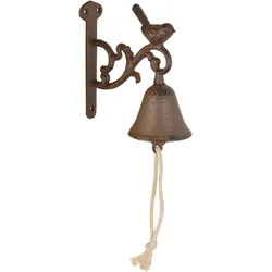 Türglocke Vogel S, Klingel aus Gusseisen, rustikal, 7,3x13,5x27cm