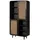 MASSIVMOEBEL24.DE Schrank Mango 100x40x200 dunkelgrau lackiert VALENCIA 216