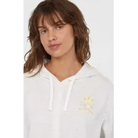 O'Neill O`Neill Kapuzenjacke mit Reißverschluss Beach Vintage in weiß Meliert | Women's Full-Zip Hoodie - Hoodie Gr.: M