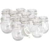 VBS Mini-Bügelglas bauchig 120 ml 12 St.