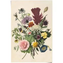 Poster REINDERS "Blumenstrauß Stilleben - Blumen - Rijksmuseum", bunt (farbe bild(er): mehrfarbig), B:61cm H:91,5cm, Papier, Bilder