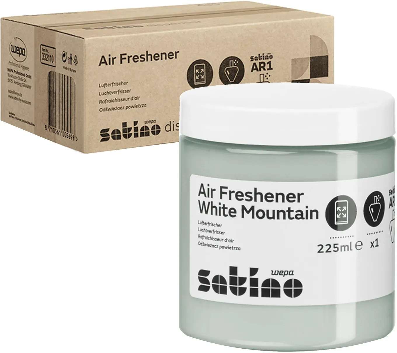 Satino by Wepa HYGINITY Lufterfrischer Refills AR1 6x225 ml White Mountain