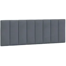 vidaXL Kopfteil-Kissen "Hanko" Dunkelgrau 140 cm Samt
