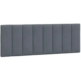 vidaXL Kopfteil-Kissen "Hanko" Dunkelgrau 140 cm Samt