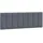 vidaXL Kopfteil-Kissen "Hanko" Dunkelgrau 140 cm Samt