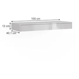 Vicco Wandregal 100 x 12 x 40,1 cm Weiß