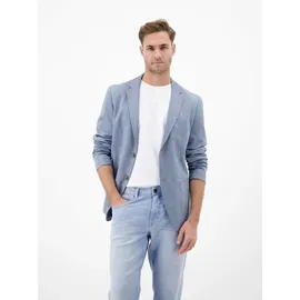 Lerros Jerseysakko "Jerseyblazer in Strickoptik", Herren, Gr. 27, mid storm blau, 82% Polyester, 11% Viskose, 7% Elasthan, Sakkos