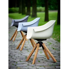 Musterring Stockholm Schalenstuhl 64 x 57 x 78 cm blau 2er Set