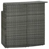vidaXL Bartisch 120 x 55 x 110 cm Grau
