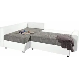 Collection AB Ecksofa »Parma L-Form«, mit Bettfunktion und Federkern grau