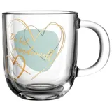 LEONARDO Tasse Du bist wundervoll - Glas - 400 ml, (DU_WUNDERV)