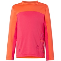 Vaude Unisex Kinder Kids Solaro Ls Ii T-Shirt, Bright Pink/Orange, 110-116 EU