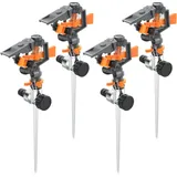 Brandson Kreisregner Intervall-Sprinkler 200 m2 grau/orange