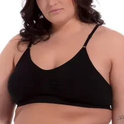 Magic BH Comfort Bra Spaghetti Straps Bamboo Schwarz Large Damen