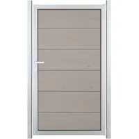 GROJA Einzeltor 100 x 180 cm Sand/Aluminium
