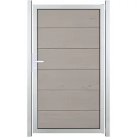 GROJA Einzeltor 100 x 180 cm Sand/Aluminium