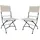 Garden Pleasure Klappstuhl TRIEST 45 x 45 x 108 cm beige 2 St.