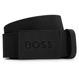 Boss Herrengürtel Leder schwarz 80 cm