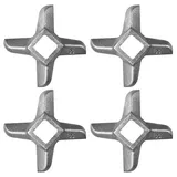 Fleischwolf Klinge, Professionelle Kreuzform Messer aus Edelstahl Küche Lebensmittel Fleischwolf Ersatz, Ersatzteil Messer Cutter für Schleifmaschinen Küche Lebensmittel Fleischwolf Brecher (#22)