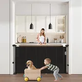 Vevor einziehbares Babygitter (87 cm hoch ausziehbar bis 1400 mm breit) ausziehbares Gitter für Kinder Haustiere, Netzmaterial, Treppenschutzgitter