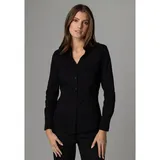 More & More Hemdbluse mit Label-Stitching, black 40