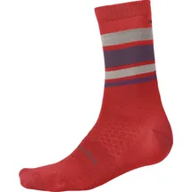 Endura BaaBaa Merino Stripe Socken 37-42 Rot