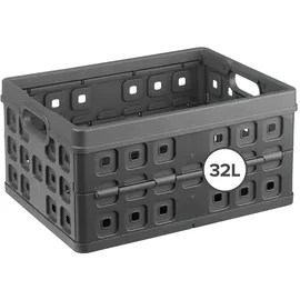SUNWARE Klappbox Square 49 x 36 x 24,5 cm 25-tlg. anthrazit