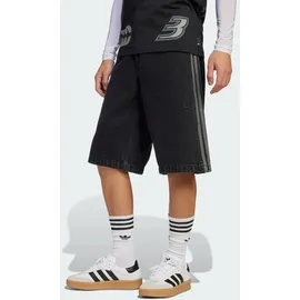 adidas Adicolor Denim Firebird Shorts - True Black Denim - 32"