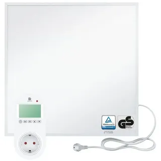 bringer-germany Bringer® Infrarotheizung - 300 (BRIH300) / BRTT: Steck-Thermostat programmierbar / Weiß