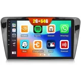 2G+64G CAMECHO Android 13 Autoradio für Skoda Octavia 3 A7 (2013-2018) mit Navi Carplay Android Auto, Doppel Din Autoradio mit 10 Zoll Bildschirm Bluetooth RDS/FM MirrorLink