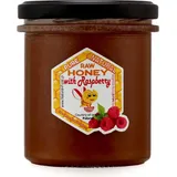 NATURAL FOOD Honig mit Zusatz von Gefriergetrockneten Früchten - für Desserts Süßspeisen Aromatisierte Tees n - Gewicht 430 g - mit Himbeeren
