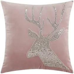 Kissen  Hirsch , rosa/pink , Maße (cm): B: 45