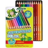 Jolly SUPERSTICKS DELTA Buntstifte farbsortiert, 12 St.