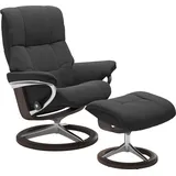 Stressless Mayfair mit Signature Base Microfaser 83 x 102 x 73 cm charcoal dinamica