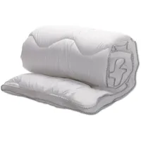 Muller Textil Bettdecke 140 x 220 cm Bettdecke 100% Baumwolle - 4 Jahreszeiten - Weiß