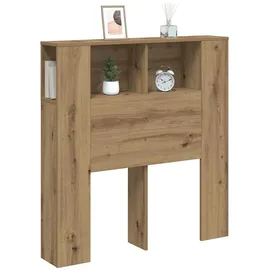 vidaXL Kopfteil mit Ablagen Artisan-Eiche 100x18,5x102,5cm Holzwerkstoff
