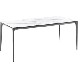 Beliani Sovareto Gartentisch 180 x 90 x 75 cm Weiß
