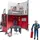 Bruder bworld Feuerwehrstation mit Feuerwehrmann