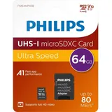 Philips MicroSDXC 2-Pack 64GB Class 10 UHS-I U1 incl. Adapter