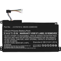 CoreParts Battery for Asus Notebook (3600 mAh), Notebook Akku,