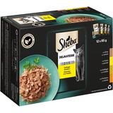 Sheba 24 x 85g Delikatesse in Gelee Frischebeutel Sheba Katzenfutter nass