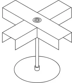 Säbu Kreuzverbinder für SAFE Flachwannen für die Verbindung von 4 Flachwannen aller Größen