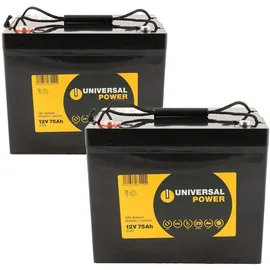 Universal Power Ersatzakku für Meyra Ortopedia Cityliner 415 Scooter 24V 2 x 12V 75Ah