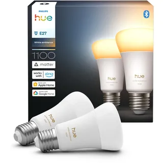 Philips Hue White Ambiance E27 1100 lm 8,1 W 2 St.