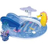 Playtive Kinderplanschbecken Seepferdchen Pool mit Rutsche Wassersprüher NEU/OVP