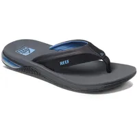 REEF Anchor Herren-Flip-Flop, wassergeeignet, dämpfender Fersenairbag, Grau/Blau, 43 EU