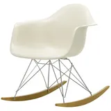 Vitra - Eames Plastic Armchair RAR RE, Ahorn gelblich / Chrom / kieselstein