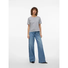 Vero Moda VMABBY SS ZIP TOP JRS NOOS Weiß M