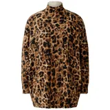 Oui Pullover oversized geschnitten Animalprint | 42